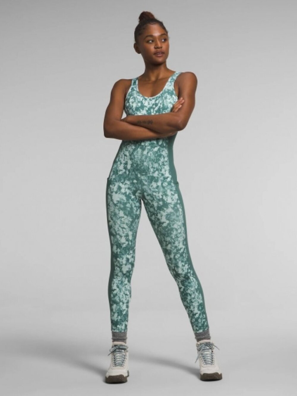 NWT New $120 The North Face Dune Sky Onesie Long In Dark Sage Size XXL